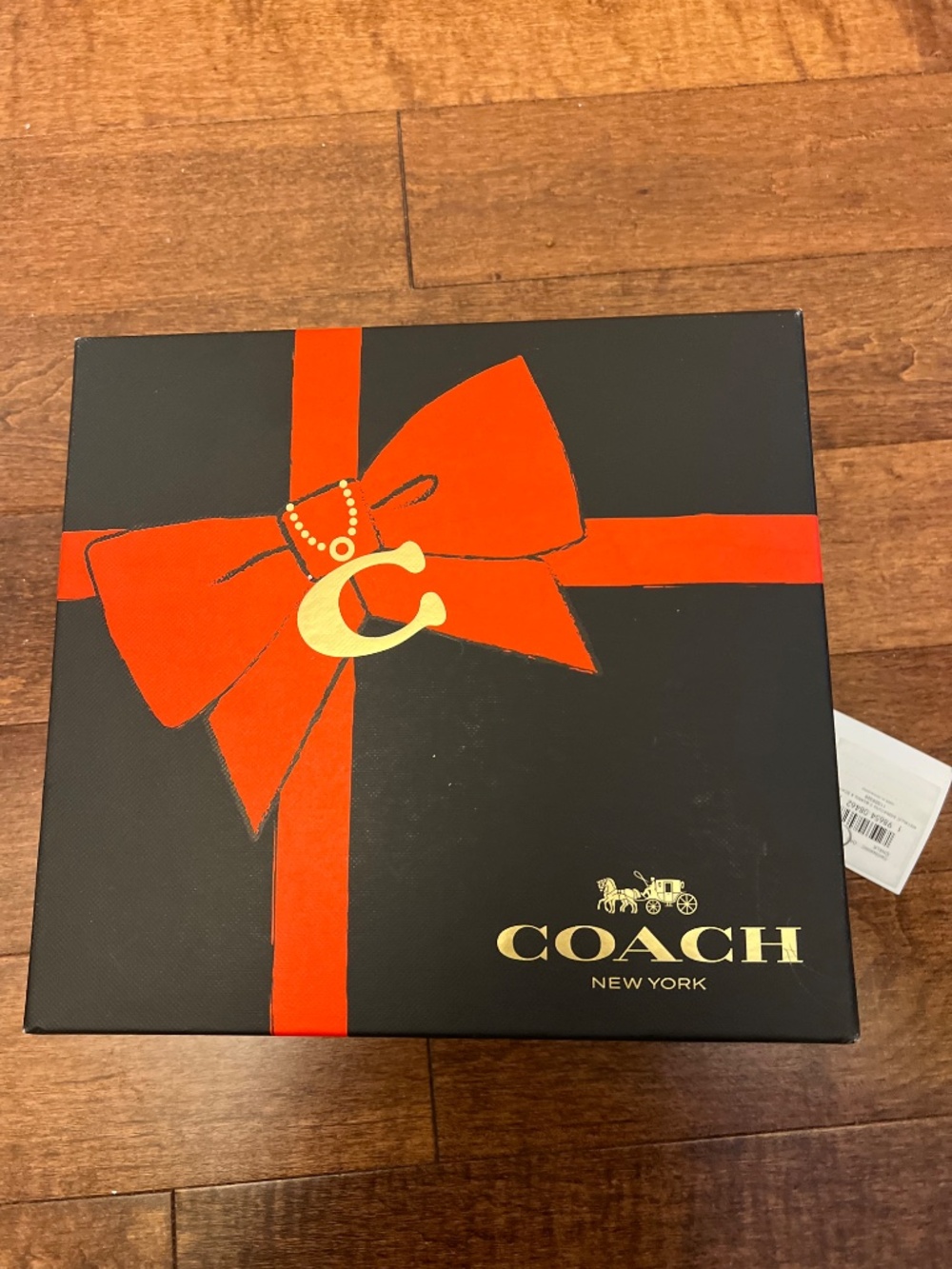 Coach Women's Hat and Scarf Set in Light Gray and White Signature Print - Picture 2 of 2